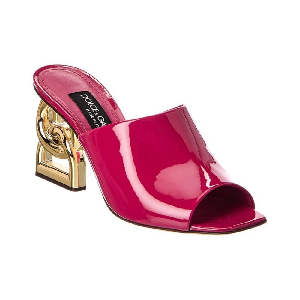 Dolce & Gabbana Dg Pop Patent Sandal, Pink